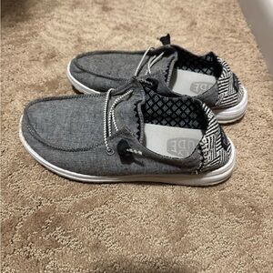 Hey Dude Gray Slip-On sneakers